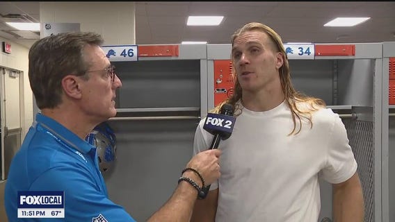 Detroit Lions linebacker Alex Anzalone talks about their defensive effort against Cincinnati