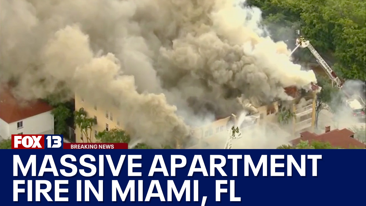 Massive fire at Miami apartment building | FOX 13 Seattle