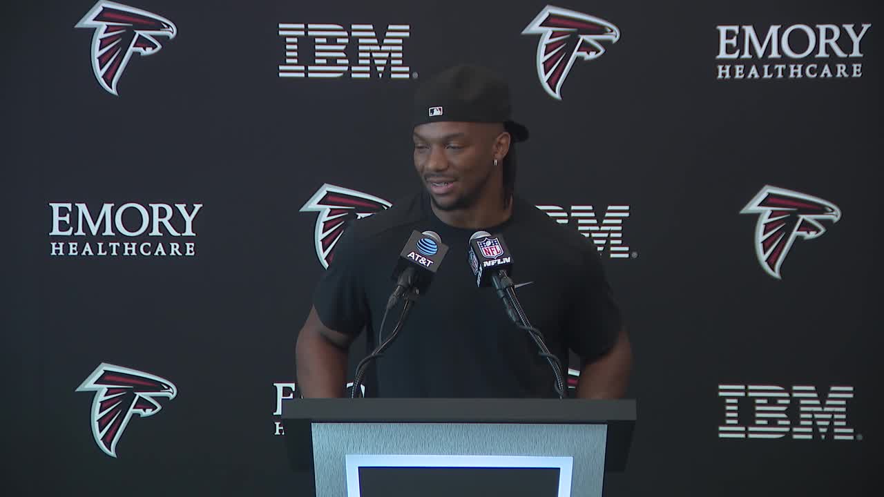 Bijan Robinson on working out with Christian McCaffrey