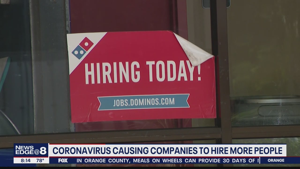 Coronavirus causing some companies to hire