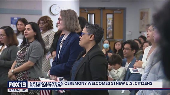 Naturalization ceremony welcomes 31 new U.S. citizens