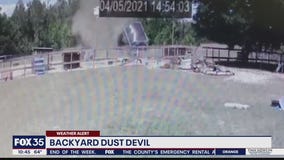 Backyard dust devil caught on camera in Apopka