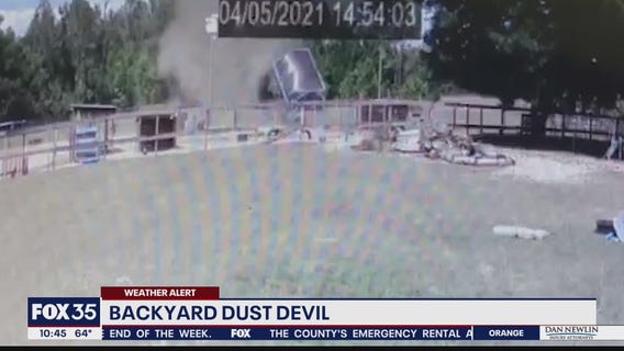 Backyard dust devil caught on camera in Apopka