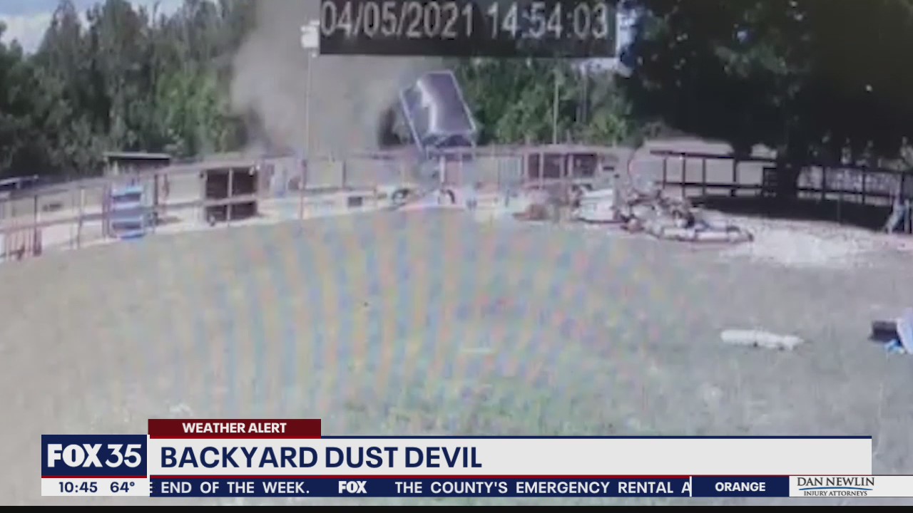 Backyard dust devil caught on camera in Apopka