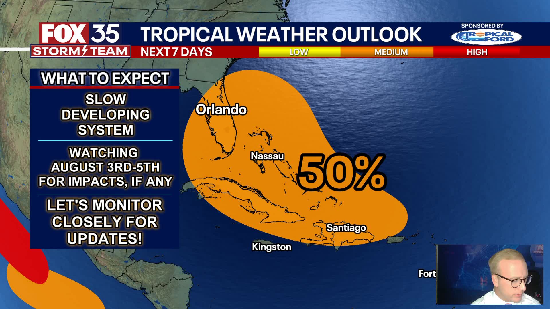 Tropical wave shows potential for development