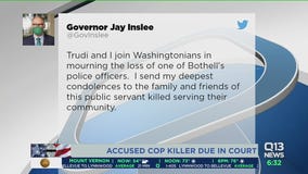 Man accused of killing Bothell police officer due in court Wednesday