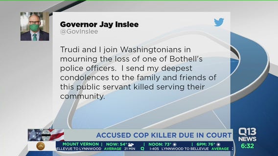 Man accused of killing Bothell police officer due in court Wednesday