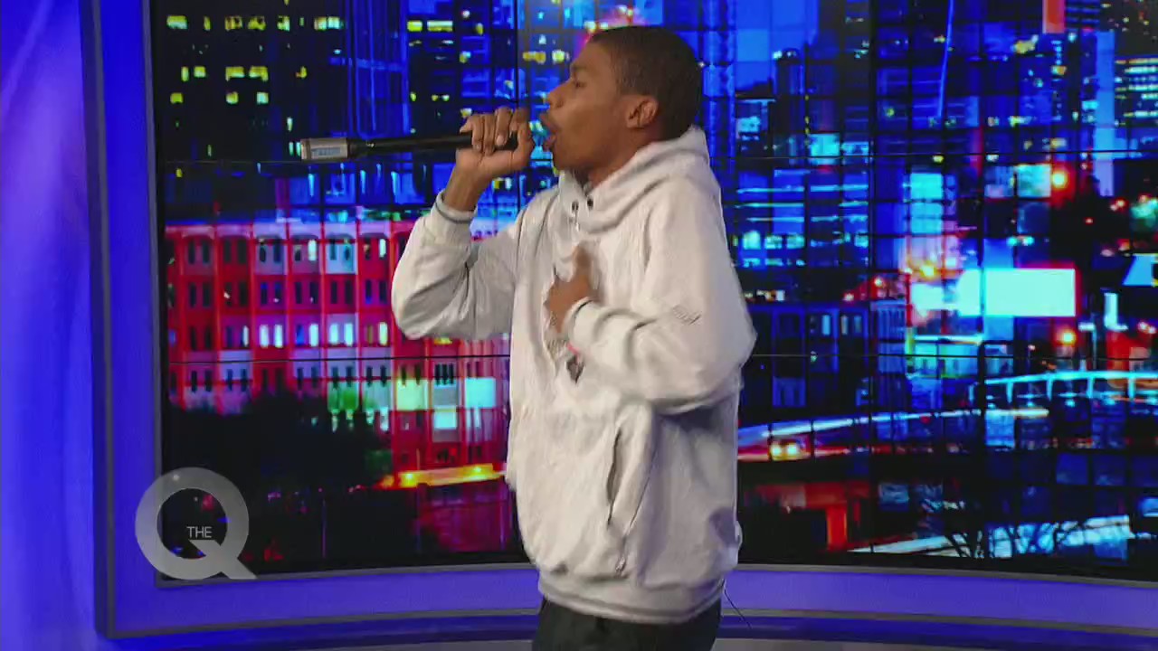 Rapper LGP QUA performs on The Q