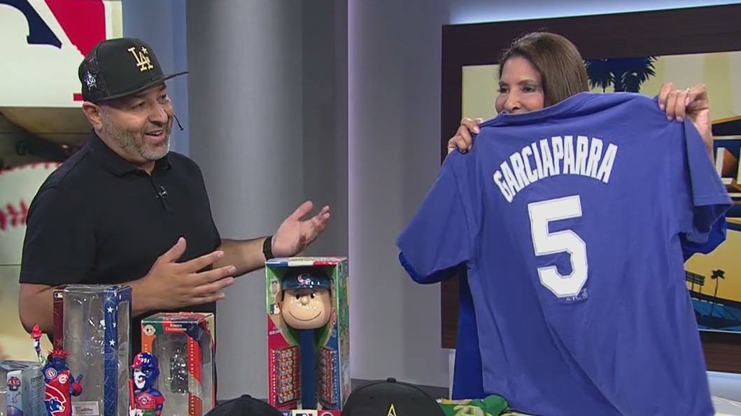 Superfan and FOX 11's David Tapia shows epic MLB merch collection