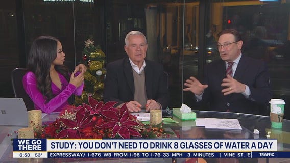 Health Watch: You do not need to drink 8 glasses of water a day, study shows