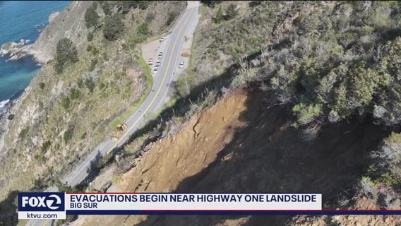 Highway 1 south of Big Sur partially reopens to allow evacuations