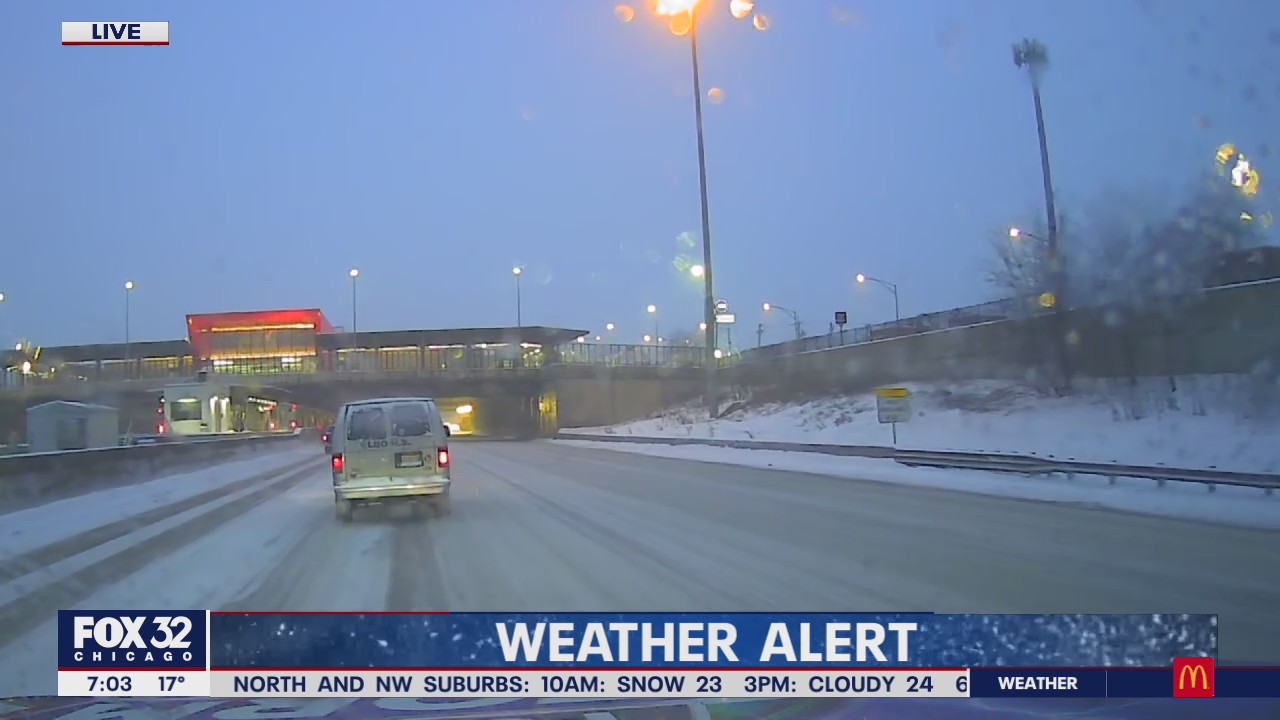 Monday commute slowed down by persistent snow