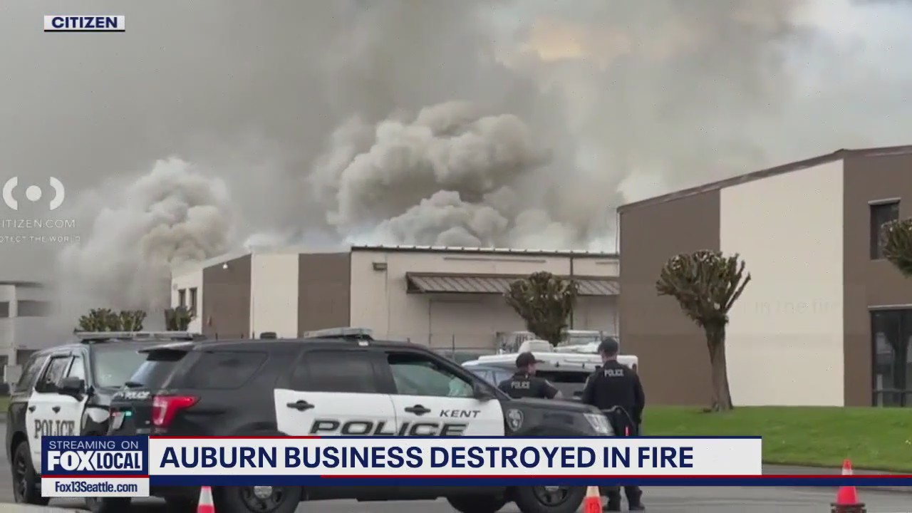 Auburn business speaks out after building burns