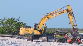 Beach renourishment at Pass-a-Grille continues