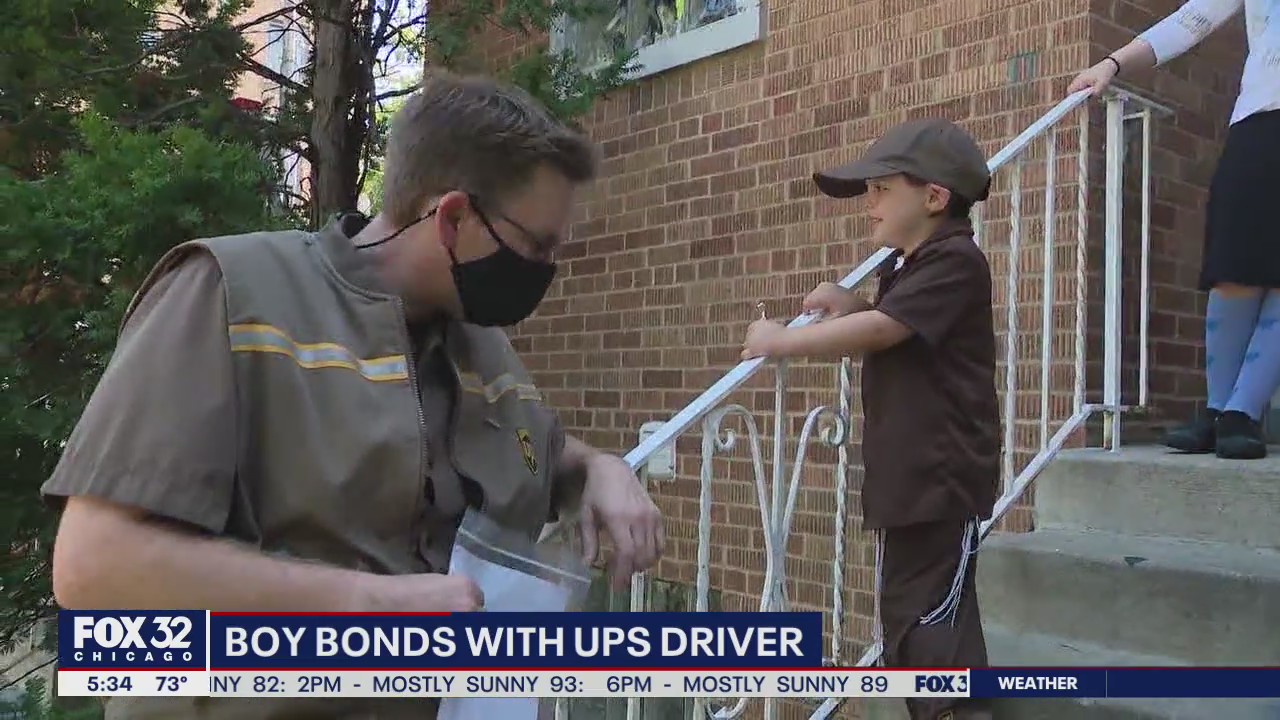 Boy forms heartwarming bond with UPS driver during pandemic