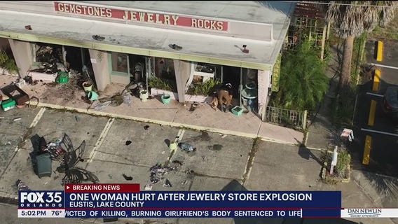 Gas leak sparks explosion at Eustis jewelry store