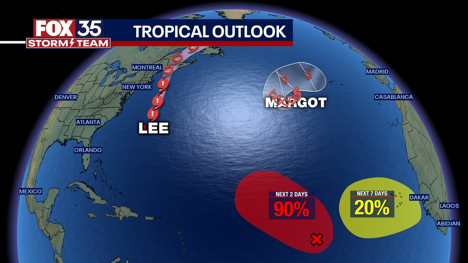 NHC: 2 hurricanes, 2 systems in the Atlantic