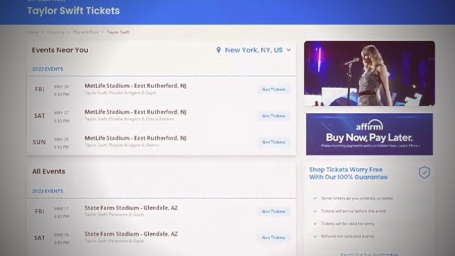 Lawsuit filed by Taylor Swift fans taking on Ticketmaster monopoly