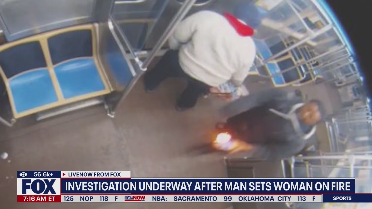 Chicago woman set on fire on train