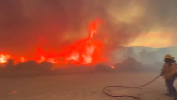 Post Fire burns Gorman area of LA County