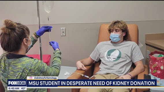 20-year-old MSU diagnosed with end-stage kidney disease needs living donor