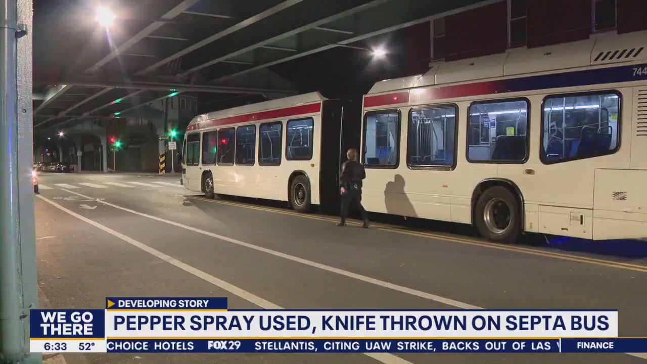 Pepper spray used, knife thrown on SEPTA bus | FOX 29 Philadelphia