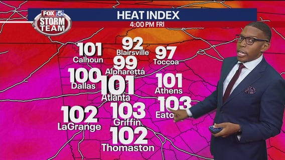 Sunday evening forecast