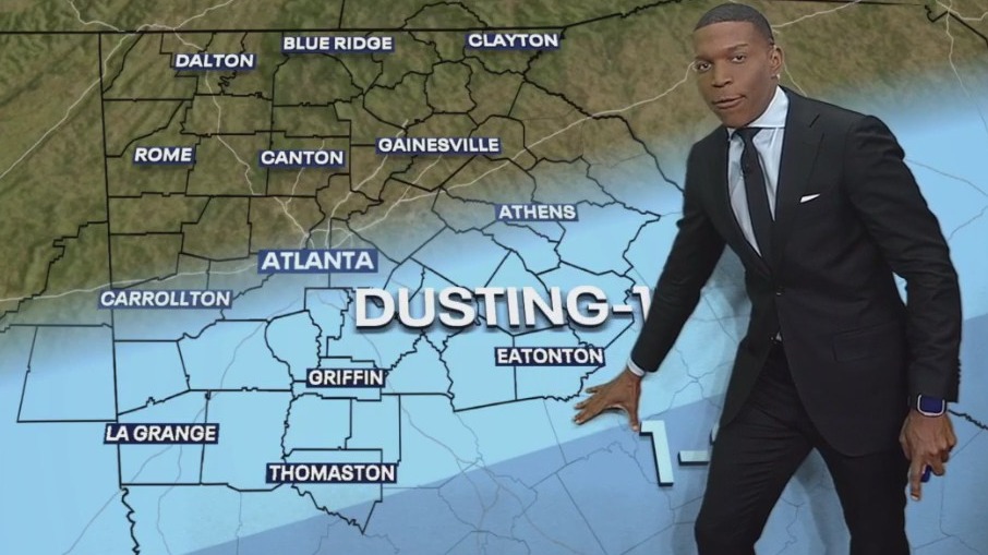 Georgia winter weather round two timeline