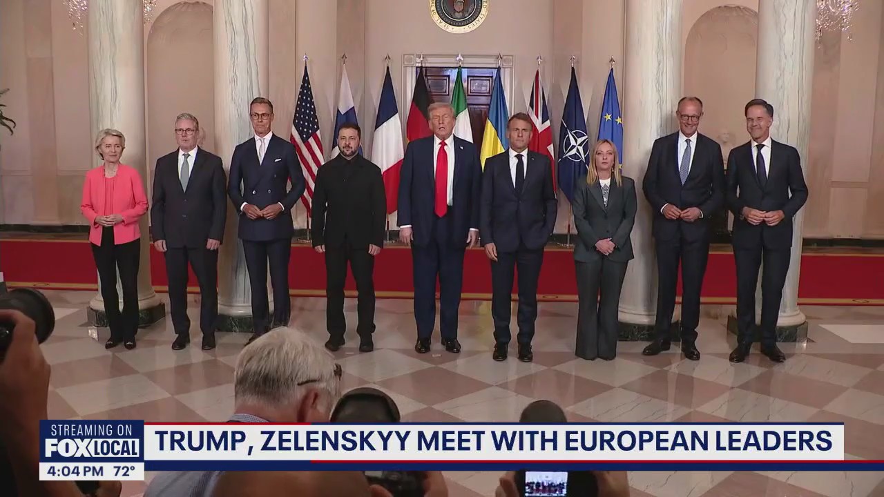 Trump, Zelenskyy wrap up meeting with European leaders