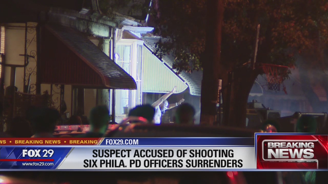 Suspect accused of shooting 6 Philly police officers surrenders | FOX ...