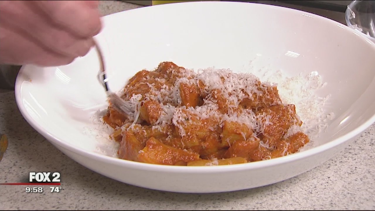 Testa Barra's rigatoni ala vodka recipe