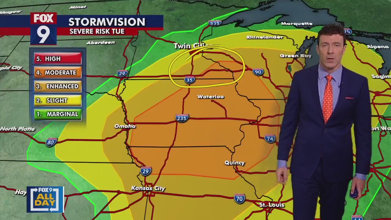 MN weather: Storms possible Tuesday | FOX 9 Minneapolis-St. Paul