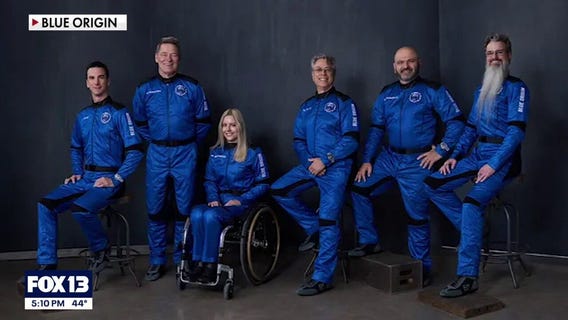 Blue Origin launches first wheelchair user into space on historic flight