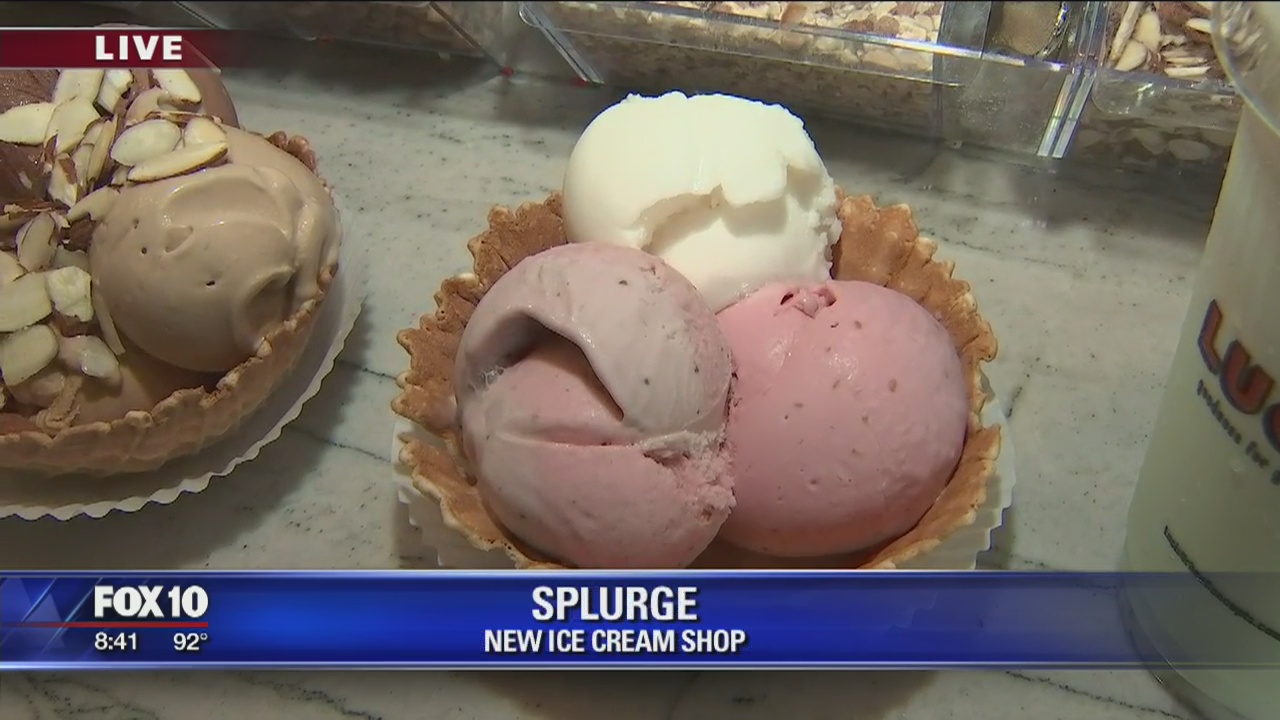 Splurge ice cream shop