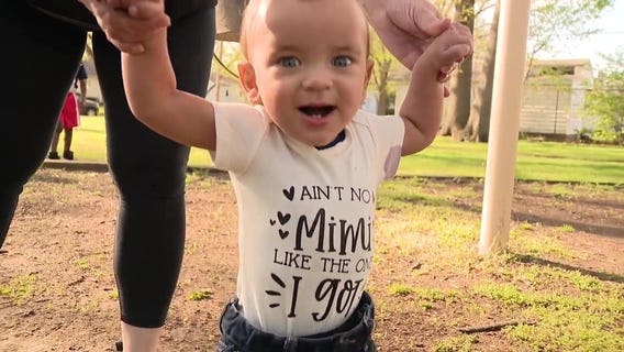 Baby home after being burned, mom wants justice as dad sits in jail