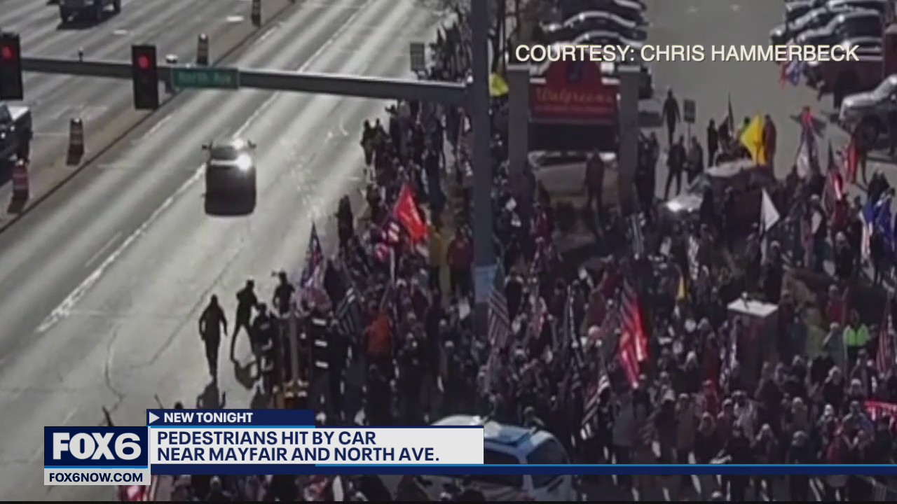 Pedestrians struck by vehicle during rally near Mayfair