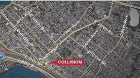 Driver of stolen car hits Oakland police cars