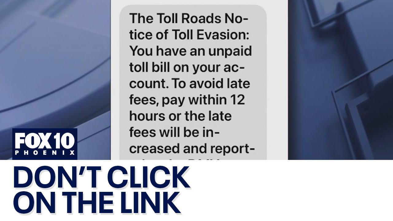 Unpaid tolls scam: Do not click link in text message