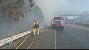 Fire contained after burning several homes in Petaluma, Hwy 101 reopens