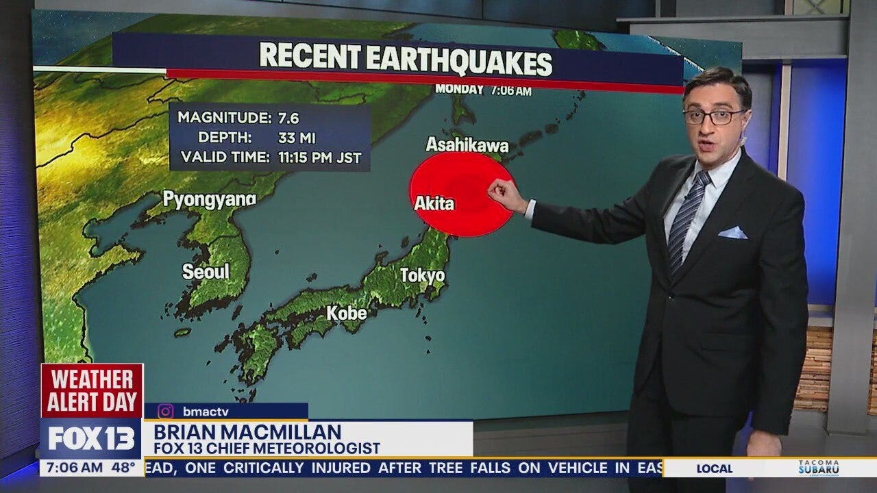 7.6 magnitude earthquake strikes near Japan