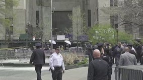 Man sets self on fire outside Trump trial