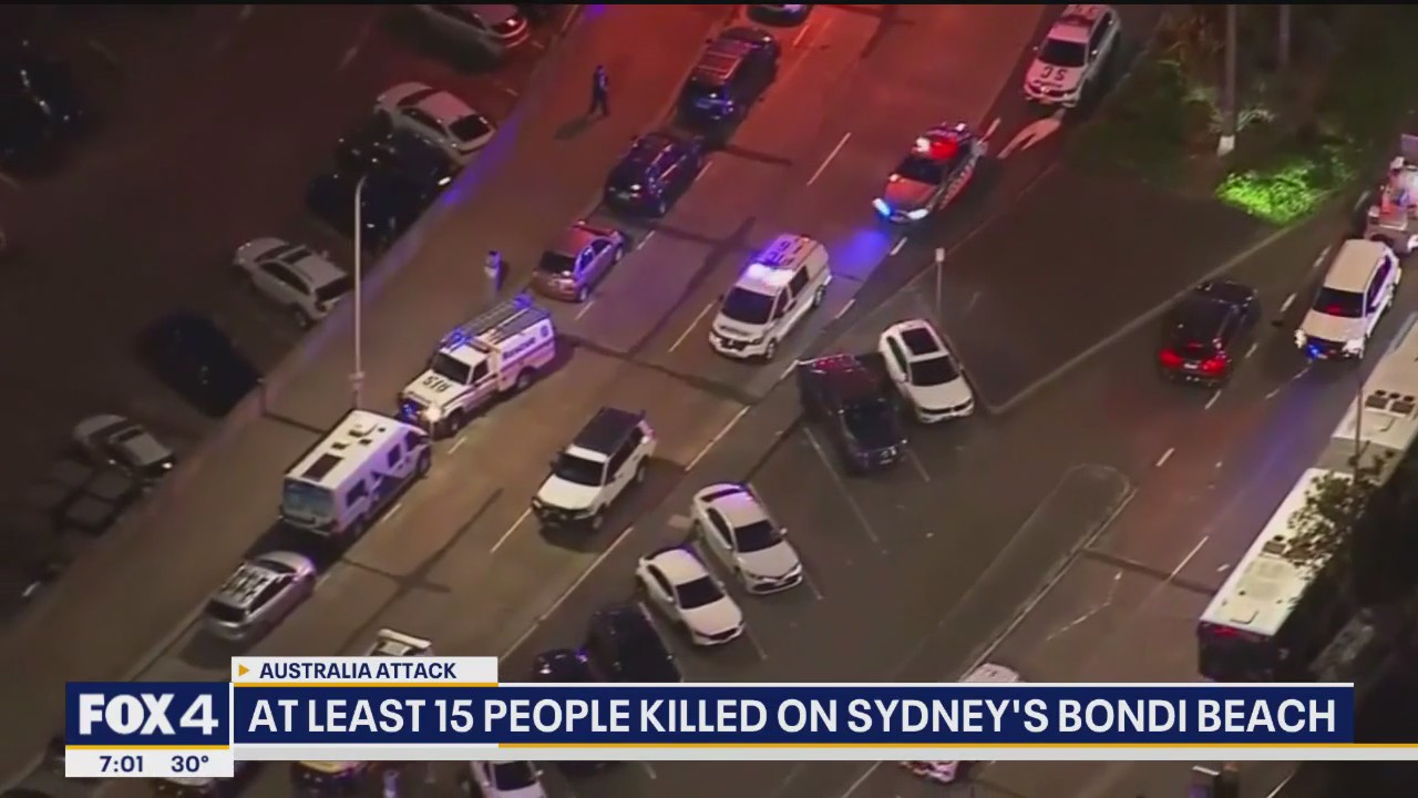 At least 15 killed on Sydney's Bondi Beach