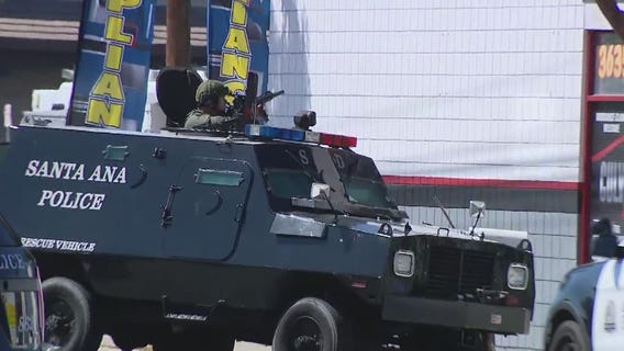 Armed suspect barricaded in Santa Ana store arrested