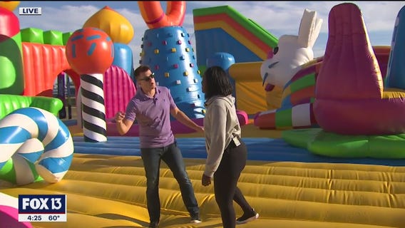 Inside the 'biggest bounce house'
