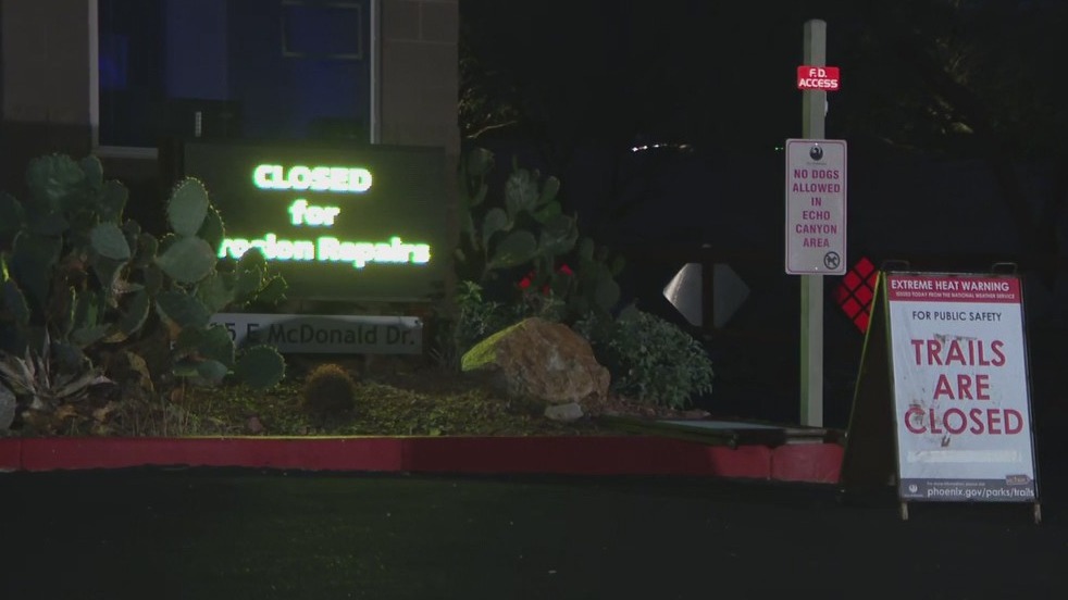 Camelback Mountain's Echo Canyon Trail closed