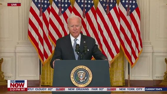 Joe Biden defends Afghanistan withdrawal as Taliban takes over | Full Remarks
