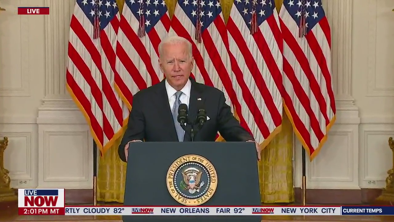 Joe Biden defends Afghanistan withdrawal as Taliban takes over | Full Remarks