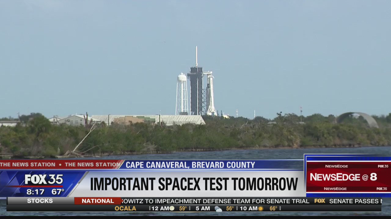 SpaceX to test Dragon Crew capsule abort system