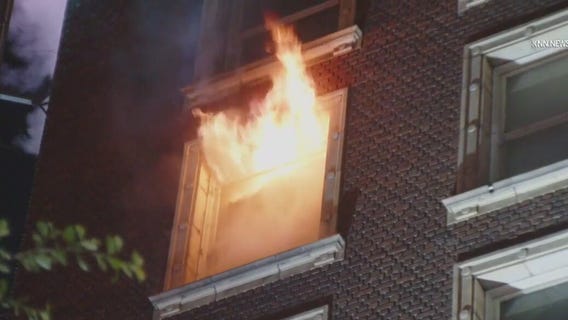Person dies in high-rise apartment fire