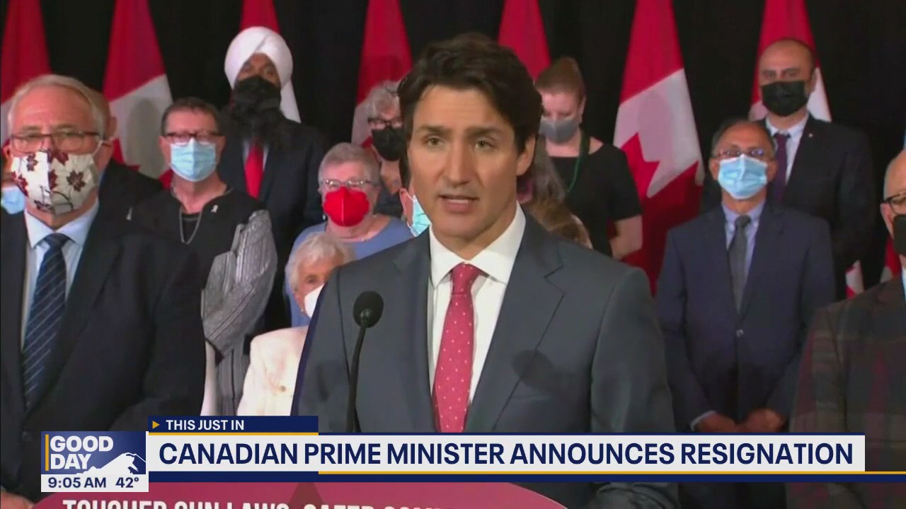 Canadian Prime Minister Justin Trudeau resigns